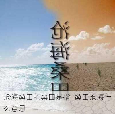 沧海桑田的桑田是指_桑田沧海什么意思