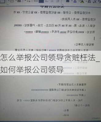 怎么举报公司领导贪赃枉法_如何举报公司领导