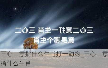 三心二意指什么生肖打一动物_三心二意指什么生肖