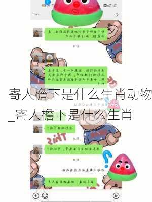 寄人檐下是什么生肖动物_寄人檐下是什么生肖