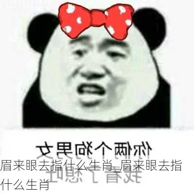 眉来眼去指什么生肖_眉来眼去指什么生肖