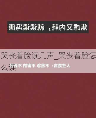 哭丧着脸读几声_哭丧着脸怎么读