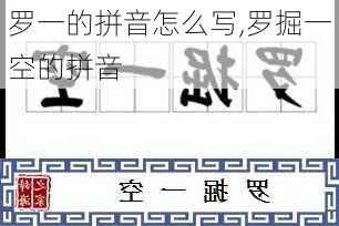 罗一的拼音怎么写,罗掘一空的拼音