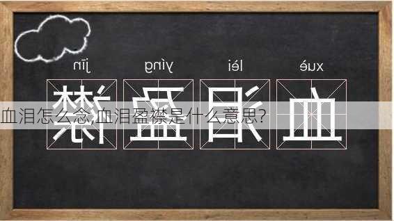 血泪怎么念,血泪盈襟是什么意思?