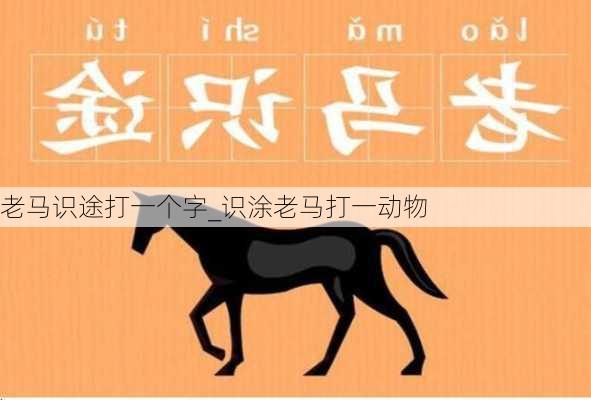 老马识途打一个字_识涂老马打一动物